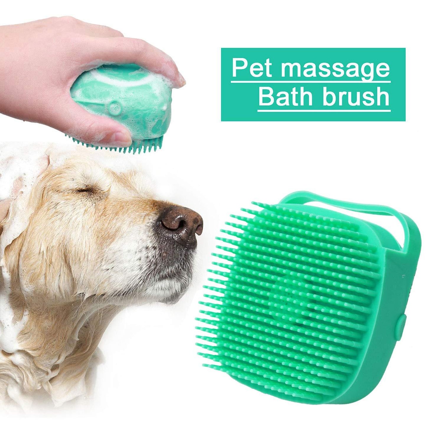 Dispensador de Sabão com Massajador – Silicone Suave e Prático | Silicone Scrubber & Soap Dispenser – Exfoliating Massage Brush