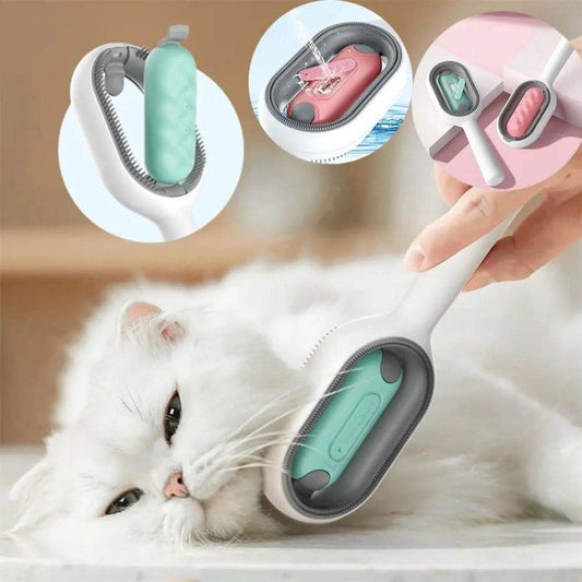 Kit Limpeza para Gatos | Escova + Raspador para Móveis e Roupa
