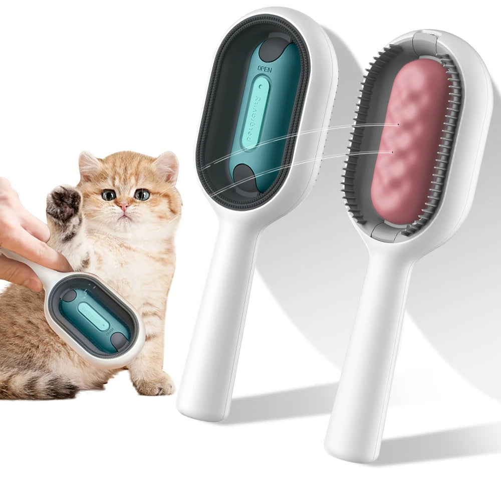 Kit Limpeza para Gatos | Escova + Raspador para Móveis e Roupa