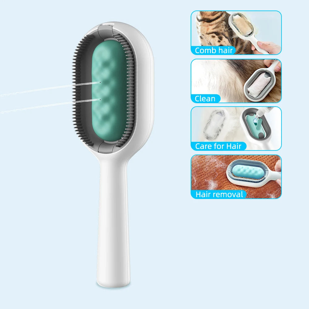 Kit Limpeza para Gatos | Escova + Raspador para Móveis e Roupa