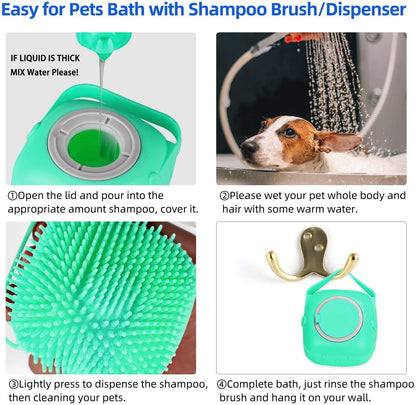 Dispensador de Sabão com Massajador – Silicone Suave e Prático | Silicone Scrubber & Soap Dispenser – Exfoliating Massage Brush